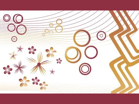 Abstract background with blossoms 스톡 일러스트