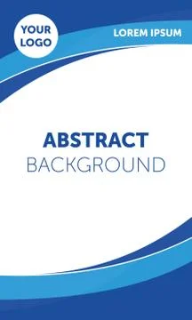 Abstract background. Blue abstract background. Blue poster. Abstract poster.  Stock Illustration