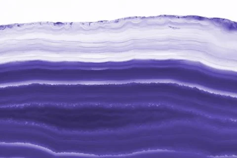 Abstract background - blue agate slice mineral isolated on white background Stock Photos