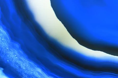 Abstract background, blue agate slice mineral Stock Photos