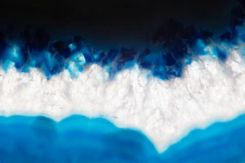 Abstract background, blue agate slice mineral Stock Photos