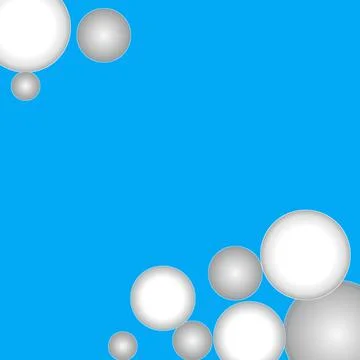 Abstract background of blue and gradient colorful spheres Stock Illustration