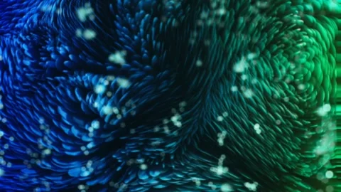 Abstract background with blue and green swirls loop Stock Footage 256486114