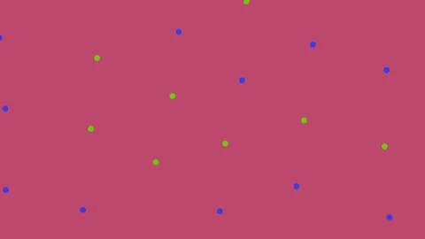 Abstract background with blue and green dots on pink 库存插图