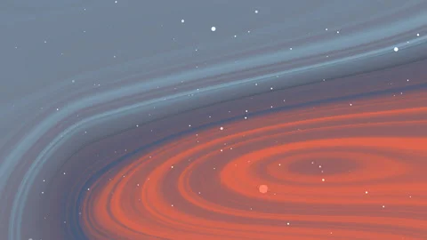 Abstract background with blue and orange curved lines. Stock Footage 282109536