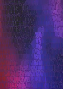 Abstract background with blue and pink nodules Stock Illustration