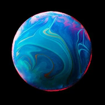Abstract background with blue and pink sphere Stock Photos
