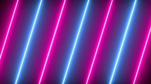 Abstract background blue and red spectrum fluorescent light with neon LED Stock Footage 183672338