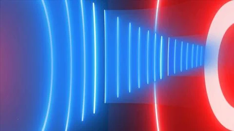 Abstract background with blue and red laser lines Stock Illustration