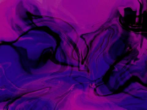 Abstract background blue and violet color, Fluid design acrylic artwork Stock Illustration