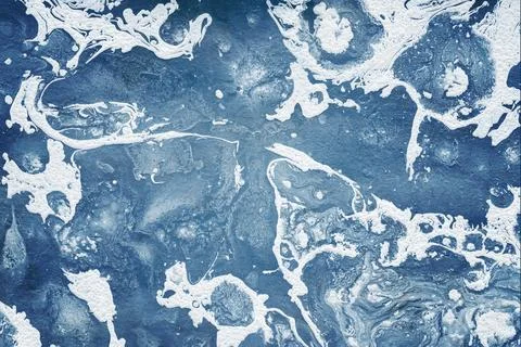 Abstract background of blue and white with blurry spots Stock Illustration