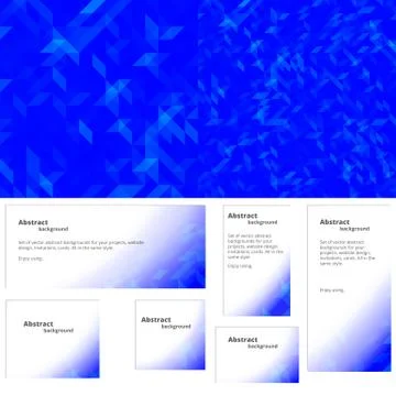 Abstract background blue banner Stock Illustration
