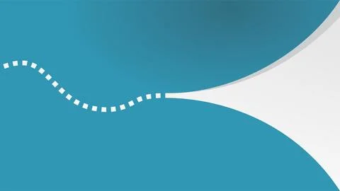 Abstract background with a blue base, a white dotted line forming a path, a.. イラスト素材