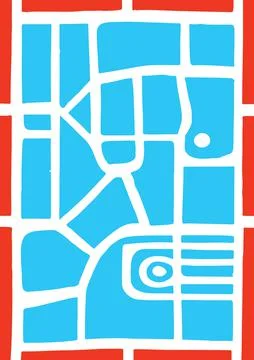 Abstract background. Blue blocks stacked on top of each other, vector Stock Illustration