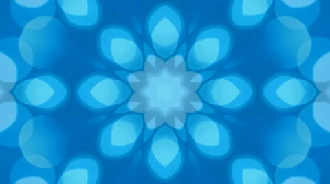 Abstract background blue bokeh circles with kaleidoscopic effect. Stock Footage 48484030