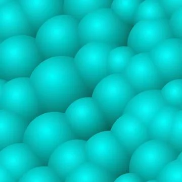 Abstract background with blue bubbles Stock Illustration