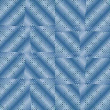 Abstract background with blue checker patterns in metallic design, 3d optical Stock Illustration