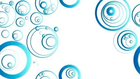 Abstract background of blue circles Stock Illustration