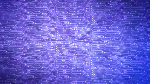 Abstract background of blue computer cir... | Stock Video | Pond5