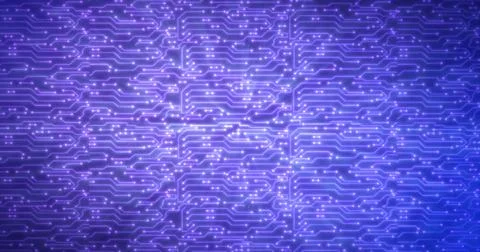 Abstract background of blue computer circuit boards digital hi-tech futuris.. Stock Photos