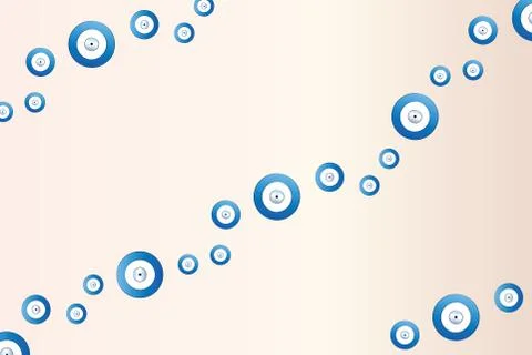 Abstract background with blue evil eyes vector Stock Illustration