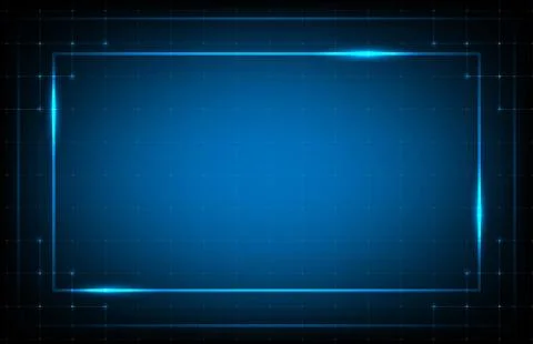 Abstract background of blue frame hud ui technology line 스톡 일러스트