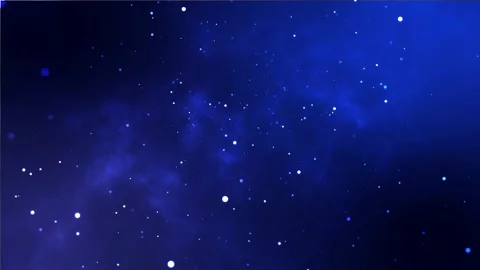 Abstract background - blue galaxy and starts animation Stock Footage 132692112