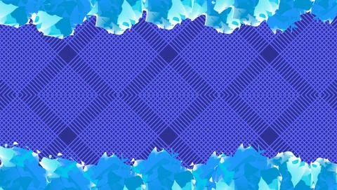 Abstract Background Blue Geometric Pattern With Vibrant Textured Border Desig Stock Illustration