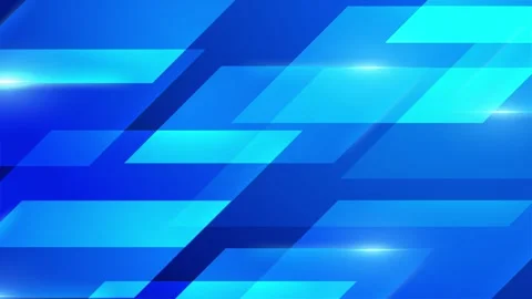 Abstract background with blue geometric shapes and vibrant design elements Stock Footage 296621933