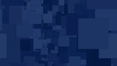 Abstract background of blue geometric squares pulsating and overlapping across Stock Footage 347771896