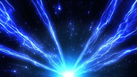 Abstract background with a blue glow and rays spreading out from the center. Vídeos de archivo 323925200