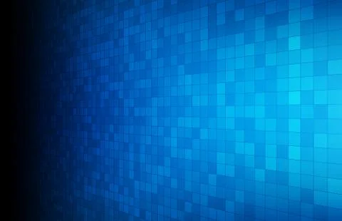 Abstract background of blue glowing rectangle square イラスト素材