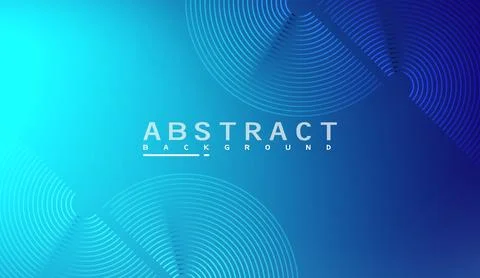 Abstract background with blue gradient and circular geometric pattern design Stockillustratie