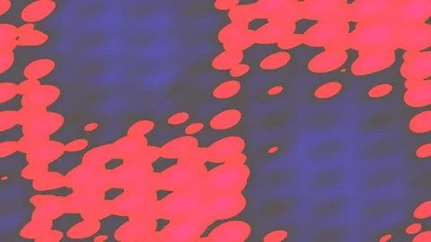 Abstract background with blue gradient, dots, and pinkish-red circles Stock Footage 329009069