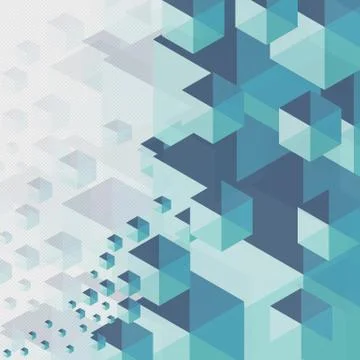 Abstract background blue hexagon on gray background Illustrazione stock