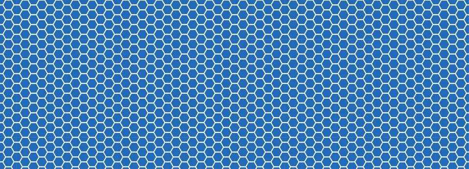 Abstract background of blue hexagons イラスト素材