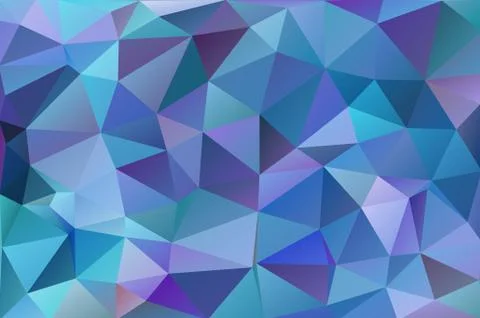 Abstract background blue, lilac triangles Stock Illustration