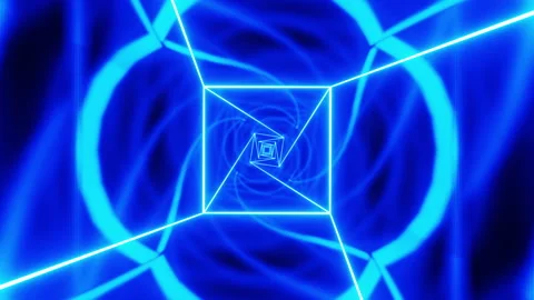 Abstract background with blue lines. Looped animation 動画素材 199472837