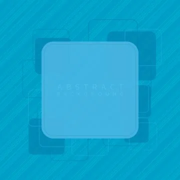 Abstract background blue modern square shape style with space for your text Stock Illustration