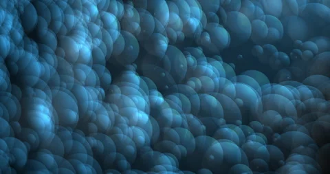 Abstract background of blue moving balls Stock Footage 308462963