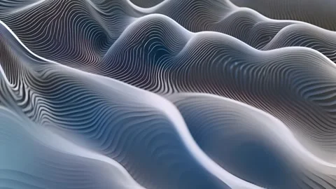 Abstract Background Of Blue Particle Waves 3 Stock Footage 259711852