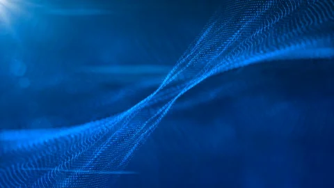 Abstract background with blue particles Stock Footage 179814715