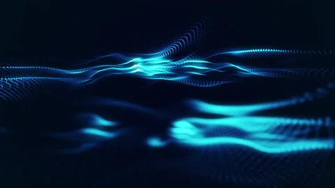 Abstract background with blue particles Stock Footage 197055466