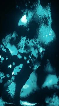 Abstract background with Blue particles in a voxel pattern visual backdrop 스톡 사진