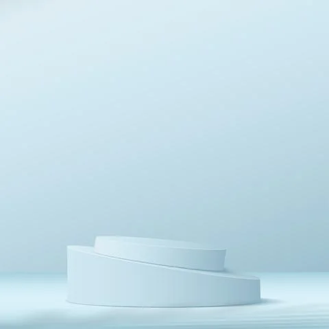 Abstract background with blue podium for presentation. Vector Stock Illustration