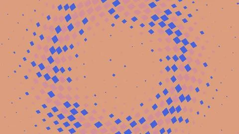 Abstract background with blue polka dot pattern on brown Stock Illustration