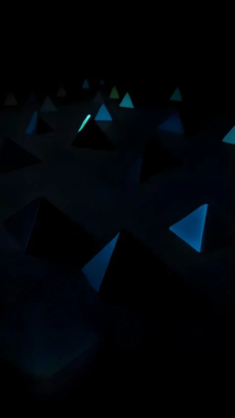 Abstract background with blue pyramids Stock Footage 279144885
