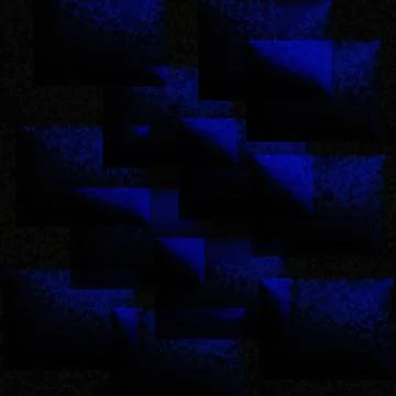 Abstract background with blue rectangles and dark spots. 3d. イラスト素材