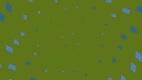 Abstract background with blue rectangles on olive green Stock Illustration