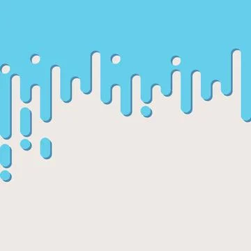 Abstract background in blue rounded shapes style Stock Illustration